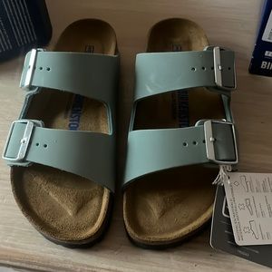 Birkenstock Arizona Size 38 Aqua Beautiful!!!